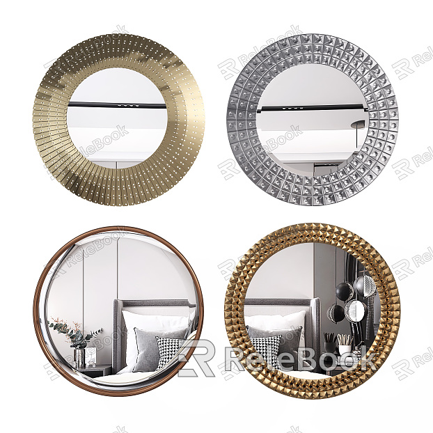 Light Luxury Mirror Mirror Decorative Mirror model