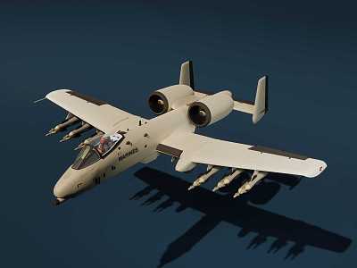 A10 attack aircraft model