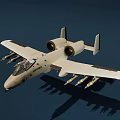 A10 attack aircraft 3d model