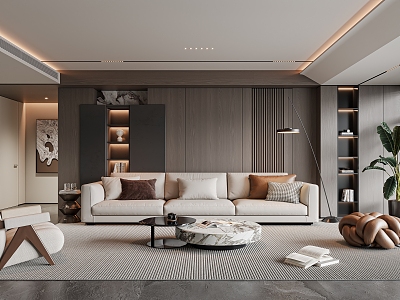 modern living room model