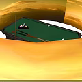 Classic Wooden Billiard Table With Green Cloth Cues And Balls