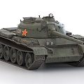 T54 tank T55 Soviet tank World War II tank 3d model