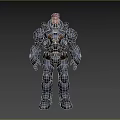 Sci-Fi Characters Cyberpunk Future Warrior Robot Game Characters Anime Characters Mecha Man Armed Machine 3d model