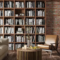 Living Room Interior Design With Sloped Wooden Ceiling Large Window Beige Sofa Pillows And Bookshelves