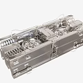 Industrial Equipment With Heavy Duty Metal Frame And Complex Mechanical Components