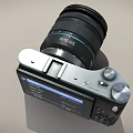 Digital Camera With Interchangeable Lens And LCD Display Screen Design 3d model