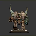 Mech Warrior Mech Soldier Machine Battlearm Mechanical Battlearm Machine Fighter Robot 3d model