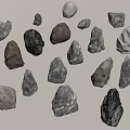 rockery stone 3d model
