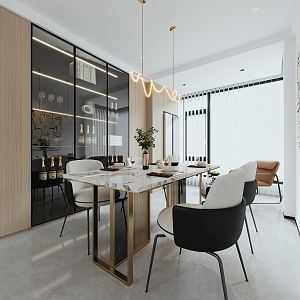 Modern Restaurant 3d model