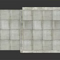 Interior View Of Room With Metal Bars Concrete Walls And Gray Door