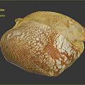 Freshly Baked Golden Crust Loaf of Bread with Flour Dusted Surface