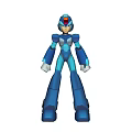 Decorative Ornament Figurine Set With Blue White Robot Action Figure Model