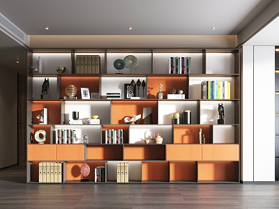 Modern bookcase model