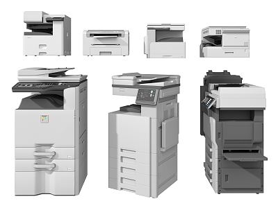 Modern Printers 3d model