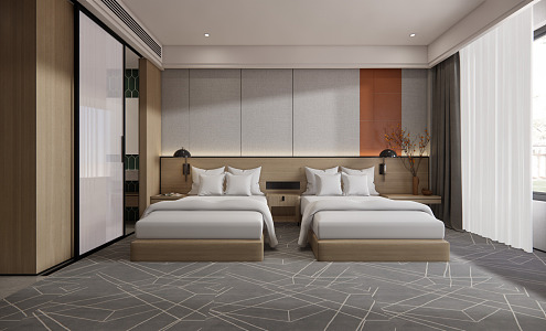 Hotel Rooms Modern Rooms 3d model