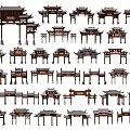 Traditional Chinese Archways With Various Historical Architectural Design And Style Elements