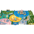 DinoCity Themed Children's Playground With Slides Water Pool Sculptures And Green Trees