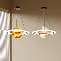 Modern Simple Chandelier Nordic Style Chandelier Mediterranean Style Chandelier Study Light Combination Planet Light Children's Chandelier 3d model