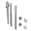 Durable Stainless Steel Threaded Rods With Nuts And Washers Hardware Set