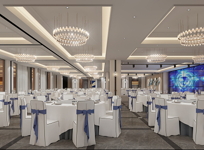 Modern Ballroom 3d model