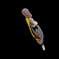 Industrial Equipment Component With Yellow Cable And Metal Structure