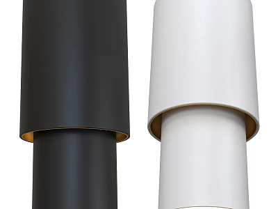 Modern Black and White Downlights and Spotlights for Home Lighting Fixtures 3d model