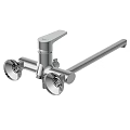 Modern faucet extended faucet in-wall type single-cooled balcony laundry mop pool rotatable wall out splash-proof spout household faucet 3d model