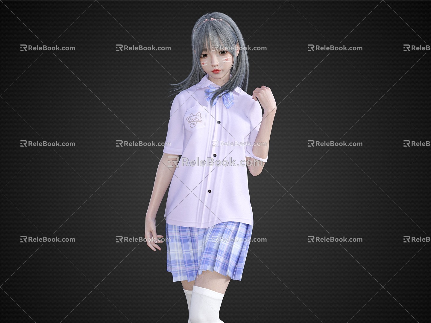 Pure Girl School Uniform Girl Cute Girl Beth model