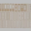 Various Decorative Room Dividers With Intricate Patterns And Carved Designs