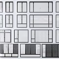 Modern casement window glass window single window double window floor-to-ceiling window broken bridge aluminum window combination 3d model