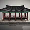 Chinese-style ancient pavilion 3d model