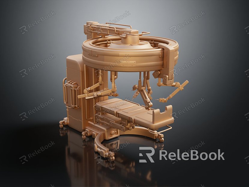 Modern Medical Equipment Sci-Fi Table Sci-Fi Medical Bed Healing Bed Treatment Bed model