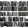 Extensive Collection of Books Magazines Displayed on Shelves and Stacked in Piles