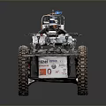 Rugged Off Road Car Featuring Large Tires Complex Mechanical Structure And Exploration Gear 3d model