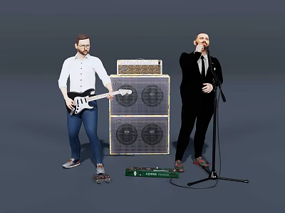 Outdoor Playground Equipment With Colorful Slide Swing And Climbing Structure For Kids 3d model