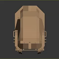 Golden Electric Toy Train With Streamlined Design Metallic Texture And Wheels