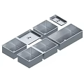 Stainless Steel Kitchen Sink With Single Bowl And Removable Cover Modern Design