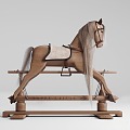 Rocking Horse Pony Chair Toy Children's Rocking Chair 3d model