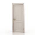 Modern Interior Door Solid Wood Door 3d model