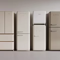 Different Styles of Refrigerators and Freezers in Neutral Tones for Modern Kitchens
