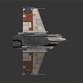 Modern fighter sci-fi fighter space fighter 3d model