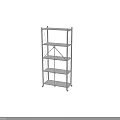 Black Metal Shelving Unit Featuring Geometric Grid Design And Open Storage Tiers For Organization