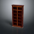 Dark Brown Wooden Bookcase With Multiple Shelves Sturdy Frame And Classic Design