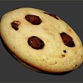 Golden Brown Chocolate Chip Cookie With Soft Baked Texture And Chocolate Chunks