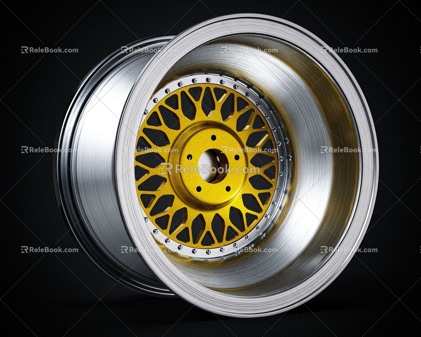 Automobile wheel tire auto parts wheel metal parts 3d model