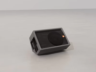 Modern Black Portable Speaker With Mesh Front Panel And Compact Design For Home Use 3d model
