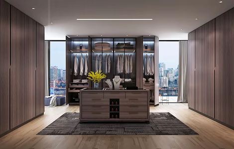 Modern Cloakroom 3d model