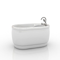 Modern Bathroom Supplies Bathtub 3d model