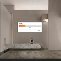 Modern Front Desk 3d model