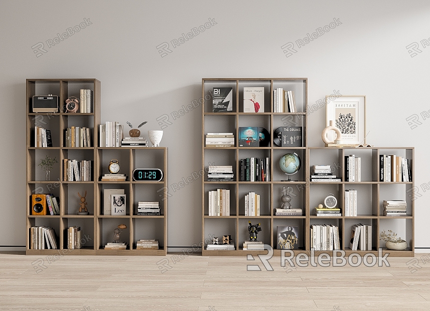 Bookcase Books Bookshelf Ornaments Book Decorative Cabinet model